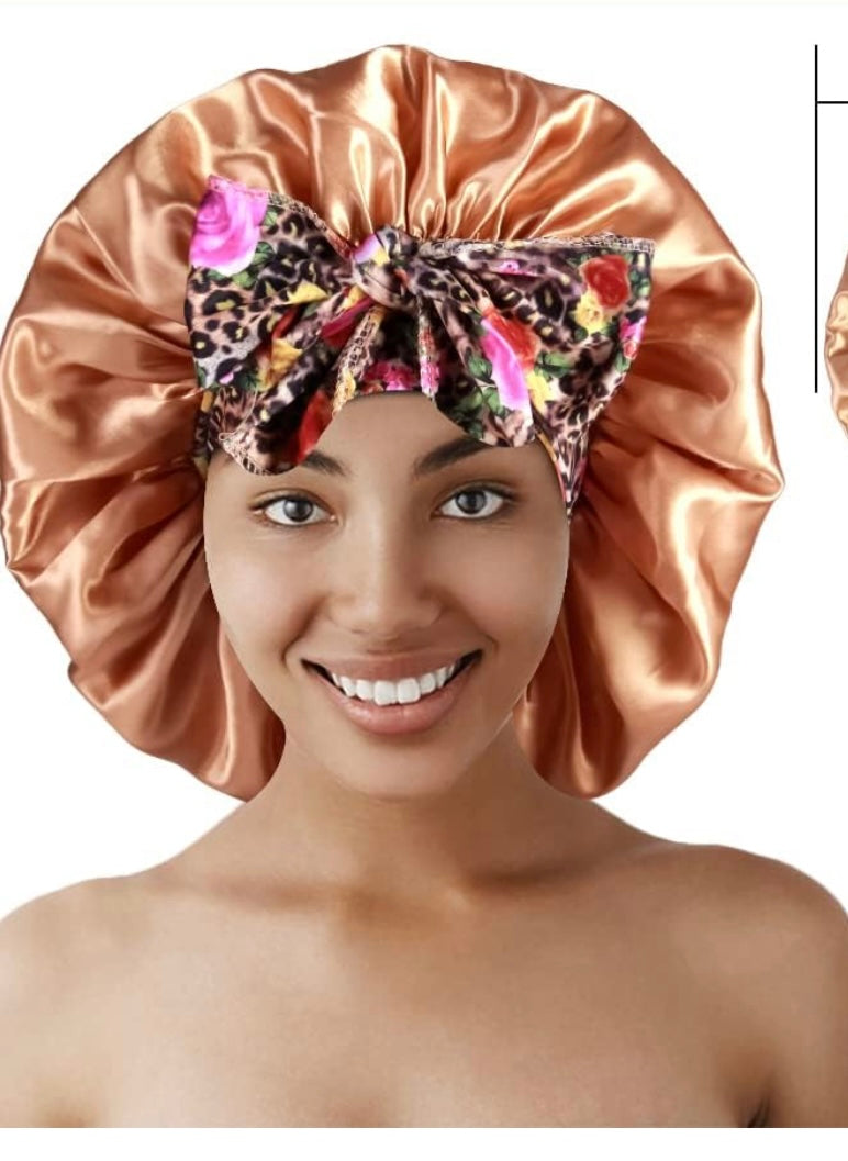 Tie Band Silk Hair Bonnet