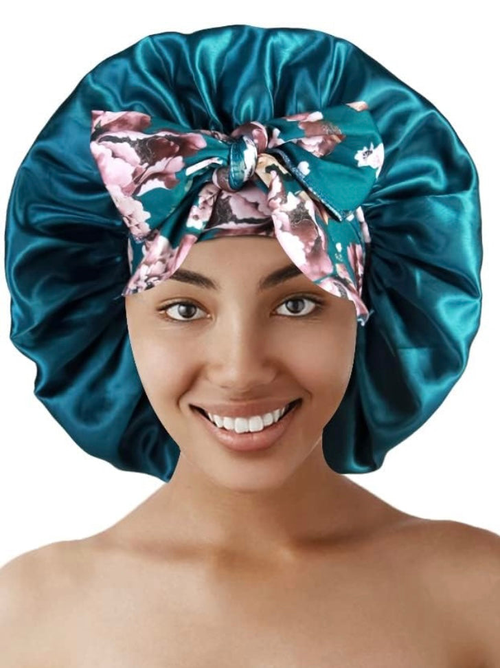 Tie Band Silk Hair Bonnet