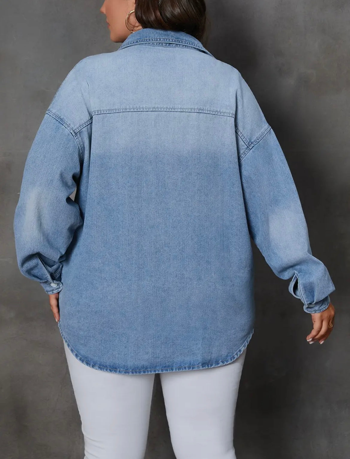 Most Loved Denim Plus Size Shirt