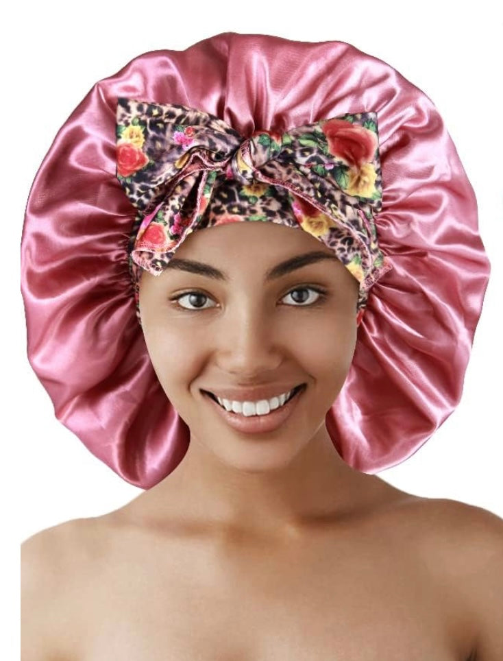 Tie Band Silk Hair Bonnet