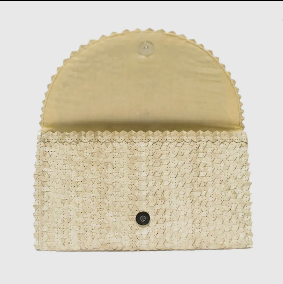 Small Straw Envelope Clutch Purse