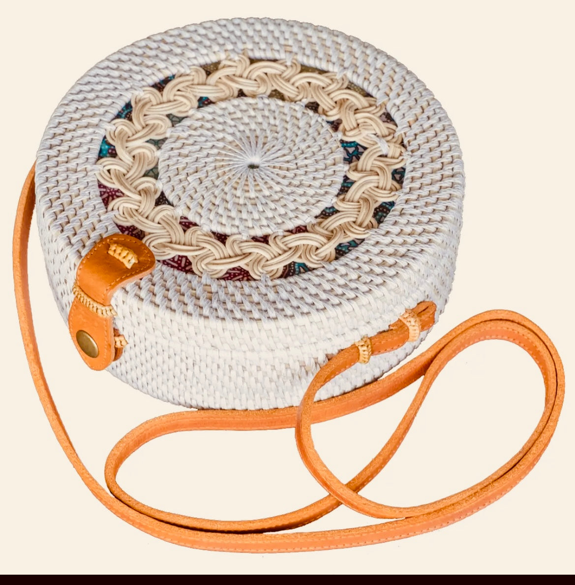 Round Rattan Bag