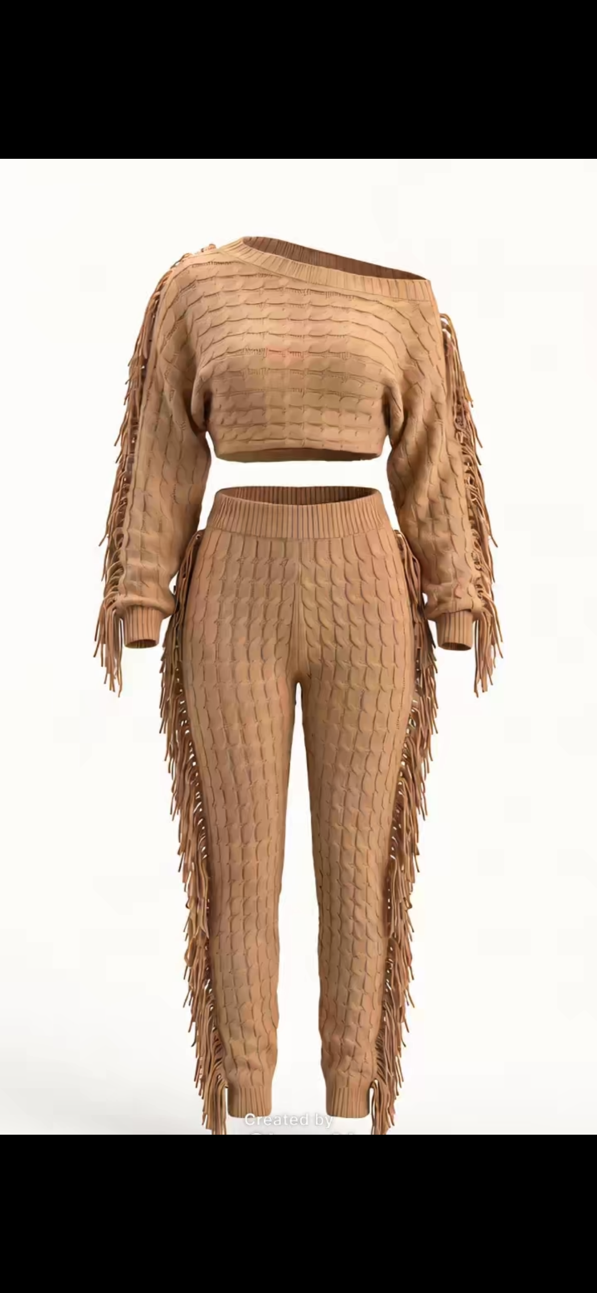 Fringe Sweater Set