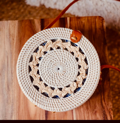 Round Rattan Bag