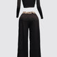 Cheetah Print Pants Set