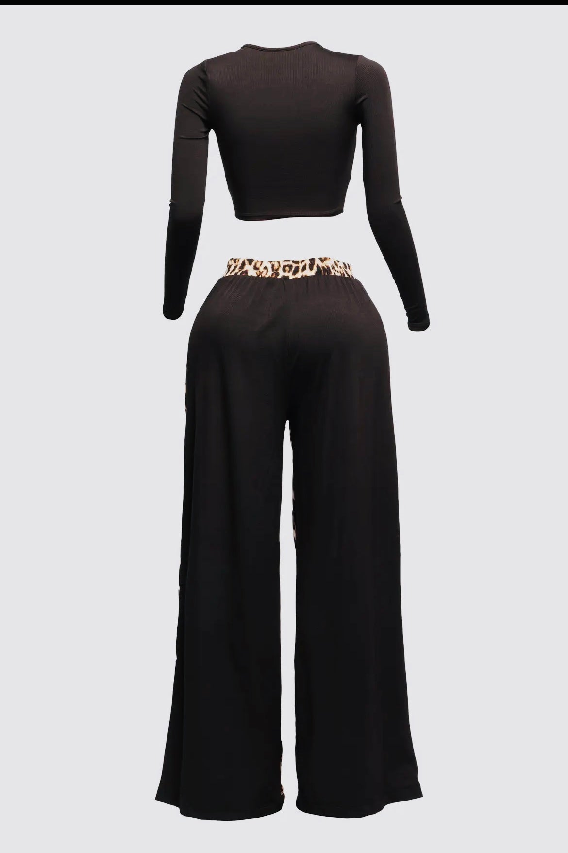 Cheetah Print Pants Set