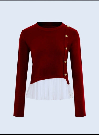 Burgundy Rush Sweater