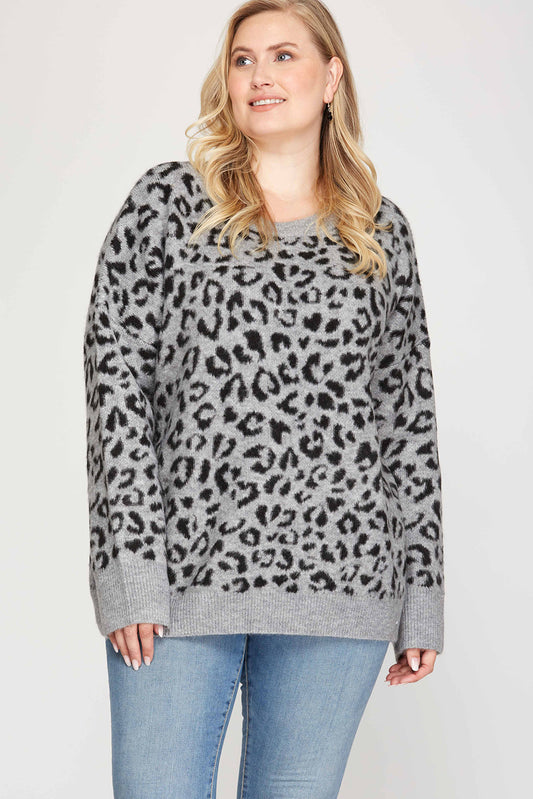 Cheetah Print Sweater