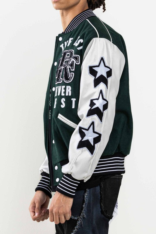 The Best  Never Rest Varsity Full Length Unisex Jacket