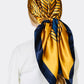 Gold and Blue Scarf