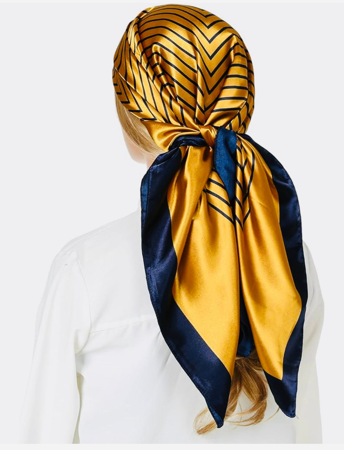 Gold and Blue Scarf