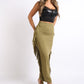 Fringe maxi skirt