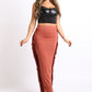 Fringe maxi skirt