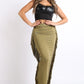 Fringe maxi skirt